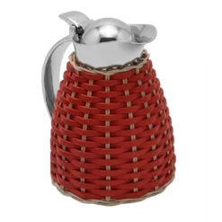 Bollitore termico in pelle di mango e rattan Monceau