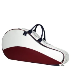 Borsa da tennis bianca, rossa e blu