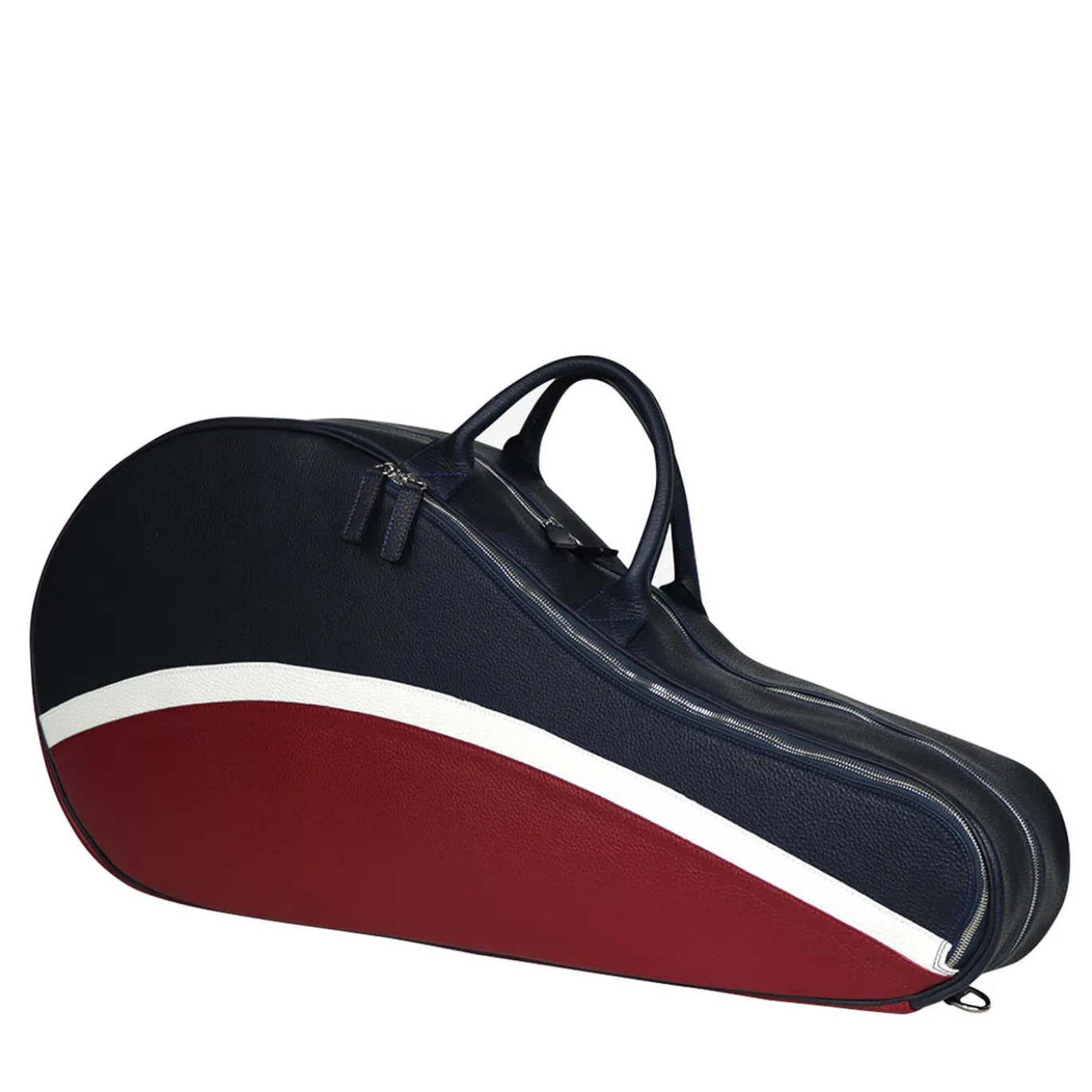 Borsa da tennis classica blu e rossa