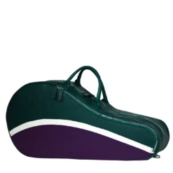 Borsa da Tennis English Slam Verde e Viola