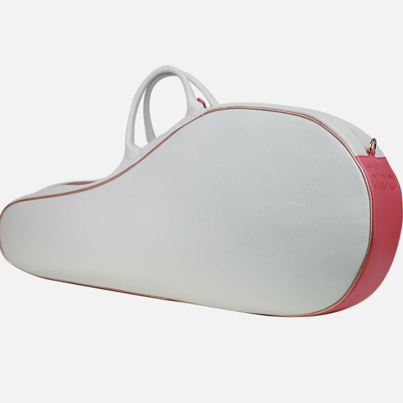 Borsa da Tennis in Pelle Rosa Sinuous