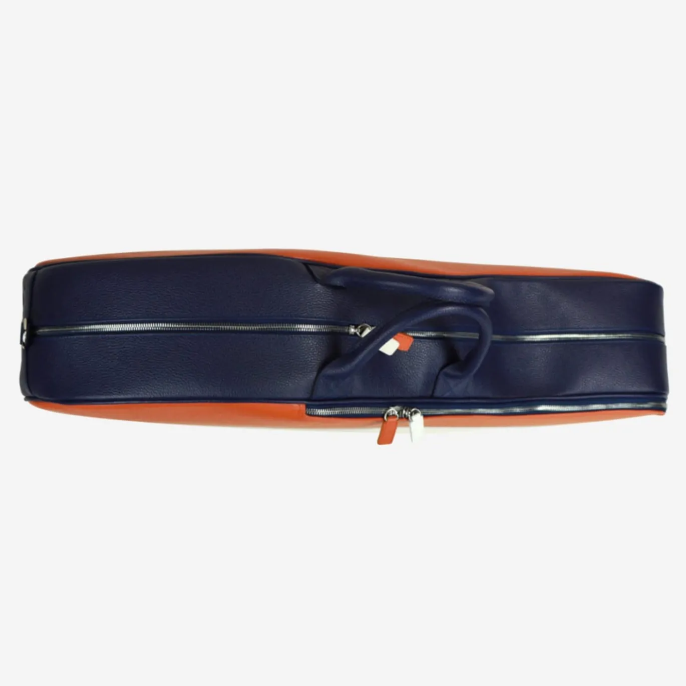 Borsa da tennis Original in pelle arancione/bianco/blu