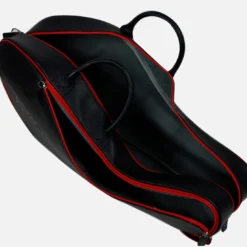 Borsa da tennis rossa e nera