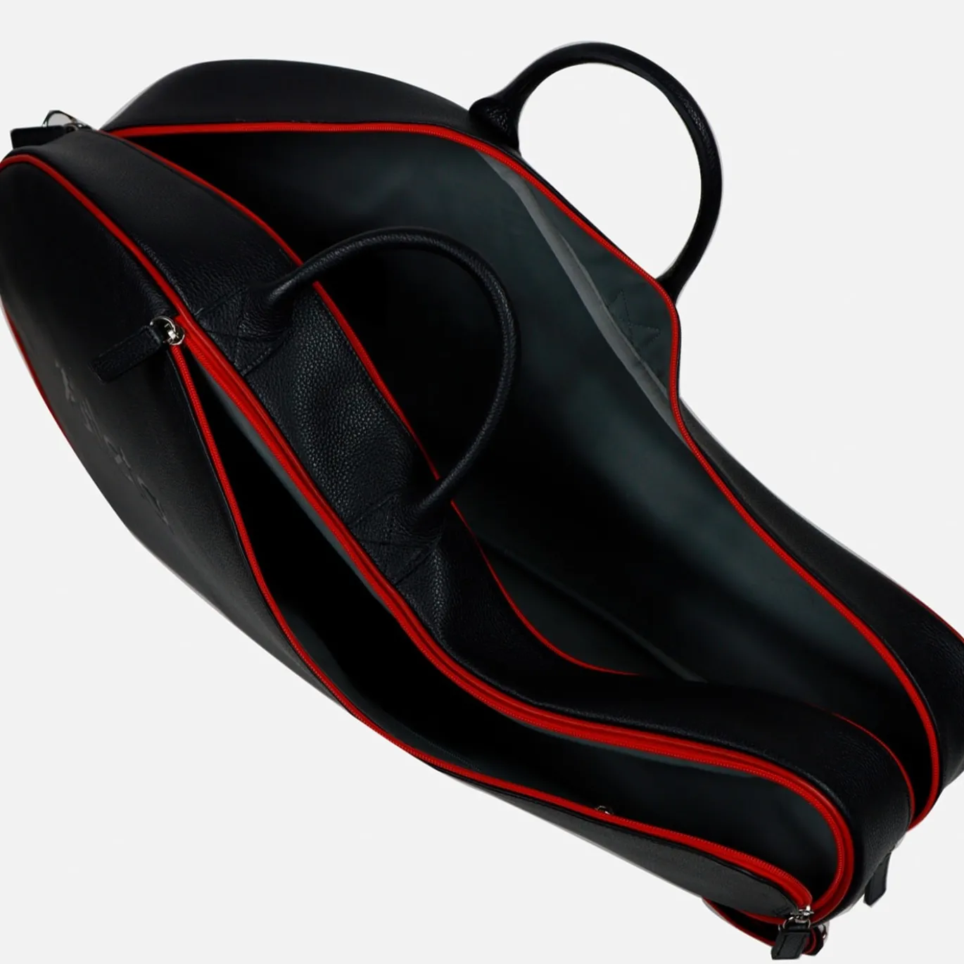 Borsa da tennis rossa e nera