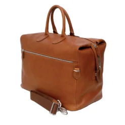 Borsa da viaggio in pelle marrone