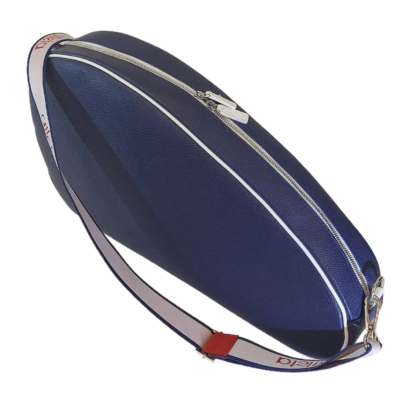 Borsa in Pelle Blu per Paddle e Pickleball