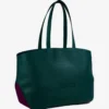 Borsa Shopper English Slam Verde e Viola