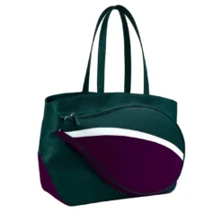 Borsa Shopper English Slam Verde e Viola