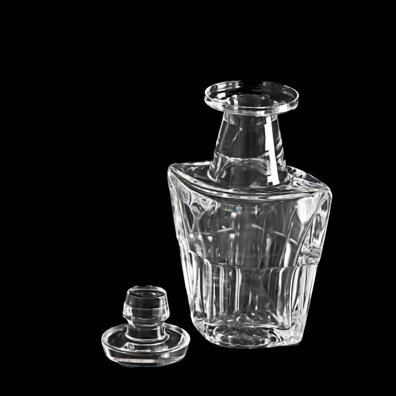 Bottiglia da whisky in cristallo Le Corbusier