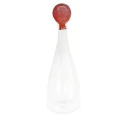 Bottiglia di vetro soffiato a mano Red Balloon