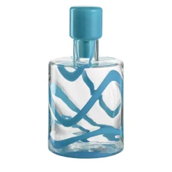 Bottiglia in vetro Murano Cyrcus Esse Azzurro Chiaro e Trasparente