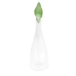 Bottiglia in vetro soffiato a mano Green Leaf