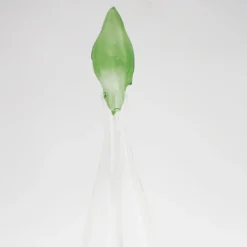 Bottiglia in vetro soffiato a mano Green Leaf