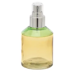 Bottiglia spray Fragranze in vetro verde e giallo