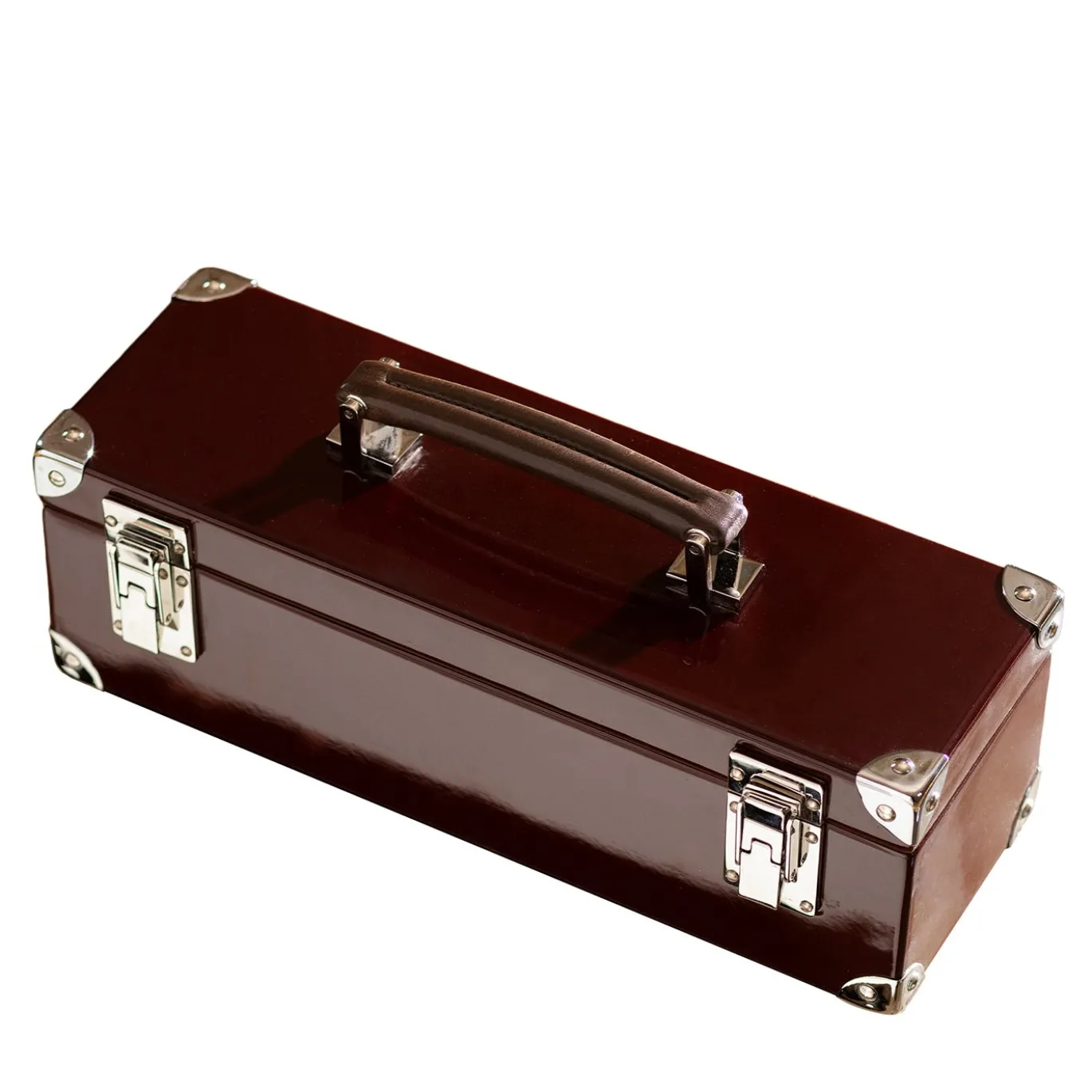 Bottle Trunk Cannes Bordeaux in finitura lucida