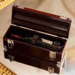 Bottle Trunk Cannes Bordeaux in finitura lucida
