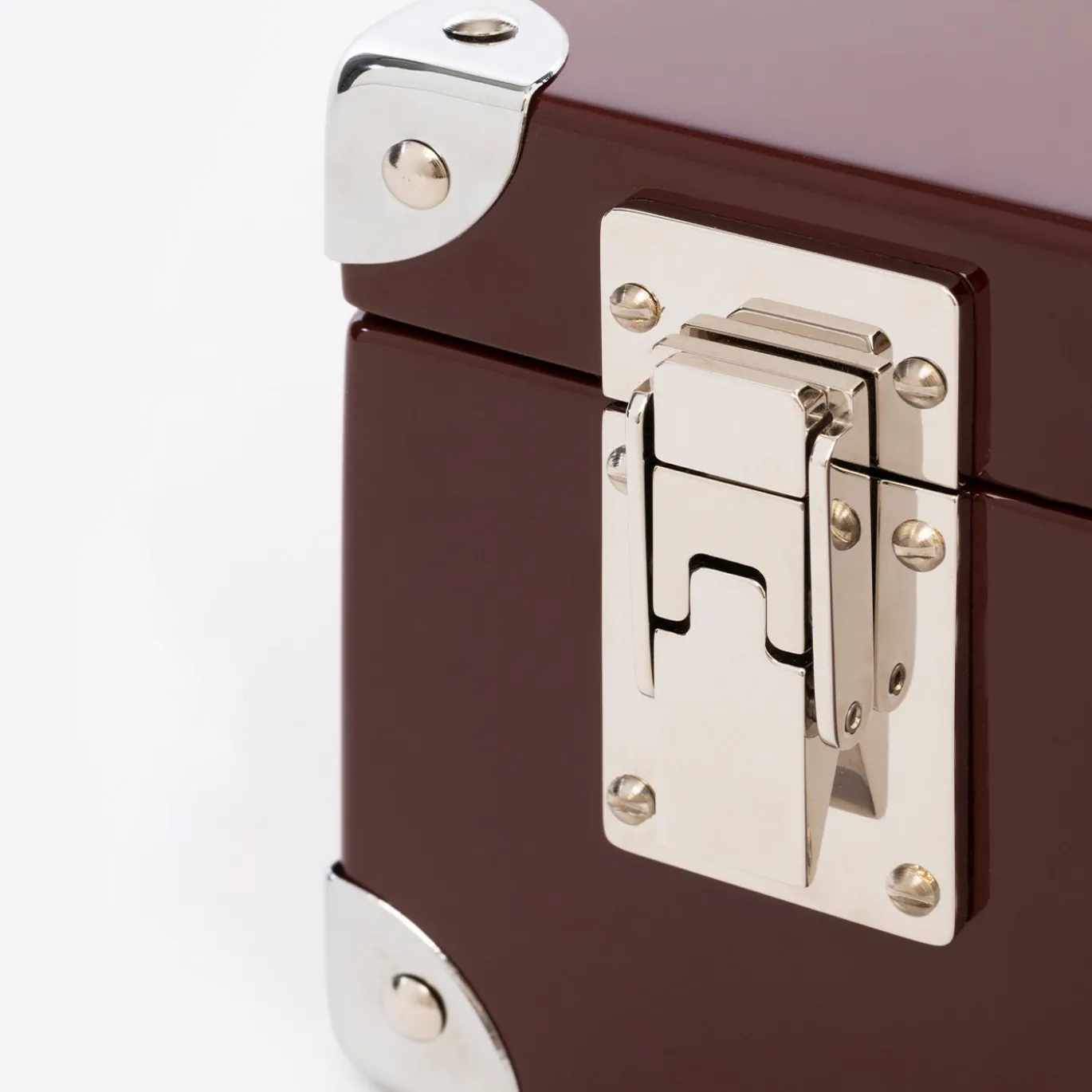 Bottle Trunk Cannes Bordeaux in finitura lucida