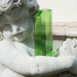 Brocca in vetro verde Bricco