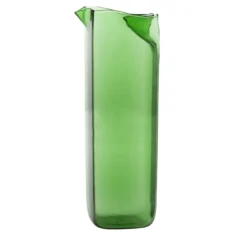 Brocca in vetro verde Bricco