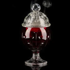 Bruciatore di incenso rosso Baba