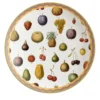 Cabinet De Curiosités Piatto da pranzo in porcellana con frutti