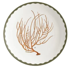 Cabinet De Curiosités Set di 2 piatti da pane in porcellana con coralli