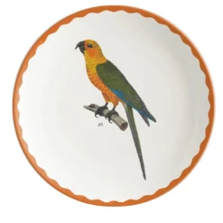 Cabinet De Curiosités Set di 2 piatti da pane in porcellana con uccelli