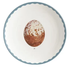 Cabinet De Curiosités Set di 2 piatti da pane in porcellana con uova