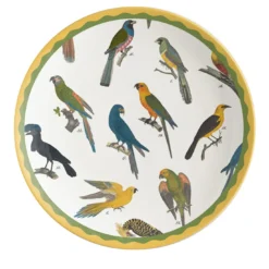 Cabinet De Curiosités Set di 2 piatti da dessert in porcellana con uccelli