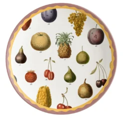 Cabinet De Curiosités Set di 2 piatti da dessert in porcellana con frutta