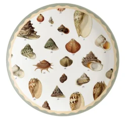 Cabinet De Curiosités Set di 2 piatti da dessert in porcellana con conchiglie