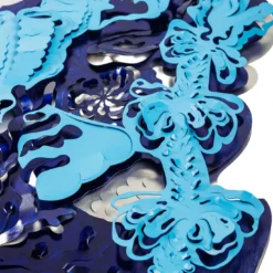 Caelum Stellans Blu Di Prussia Scultura da parete di Matteo Cibic