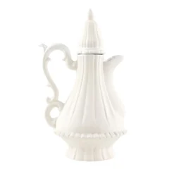 Caffettiera Futura 07 in ceramica bianca