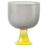 Calice Cuppino giallo e grigio di Aldo Cibic