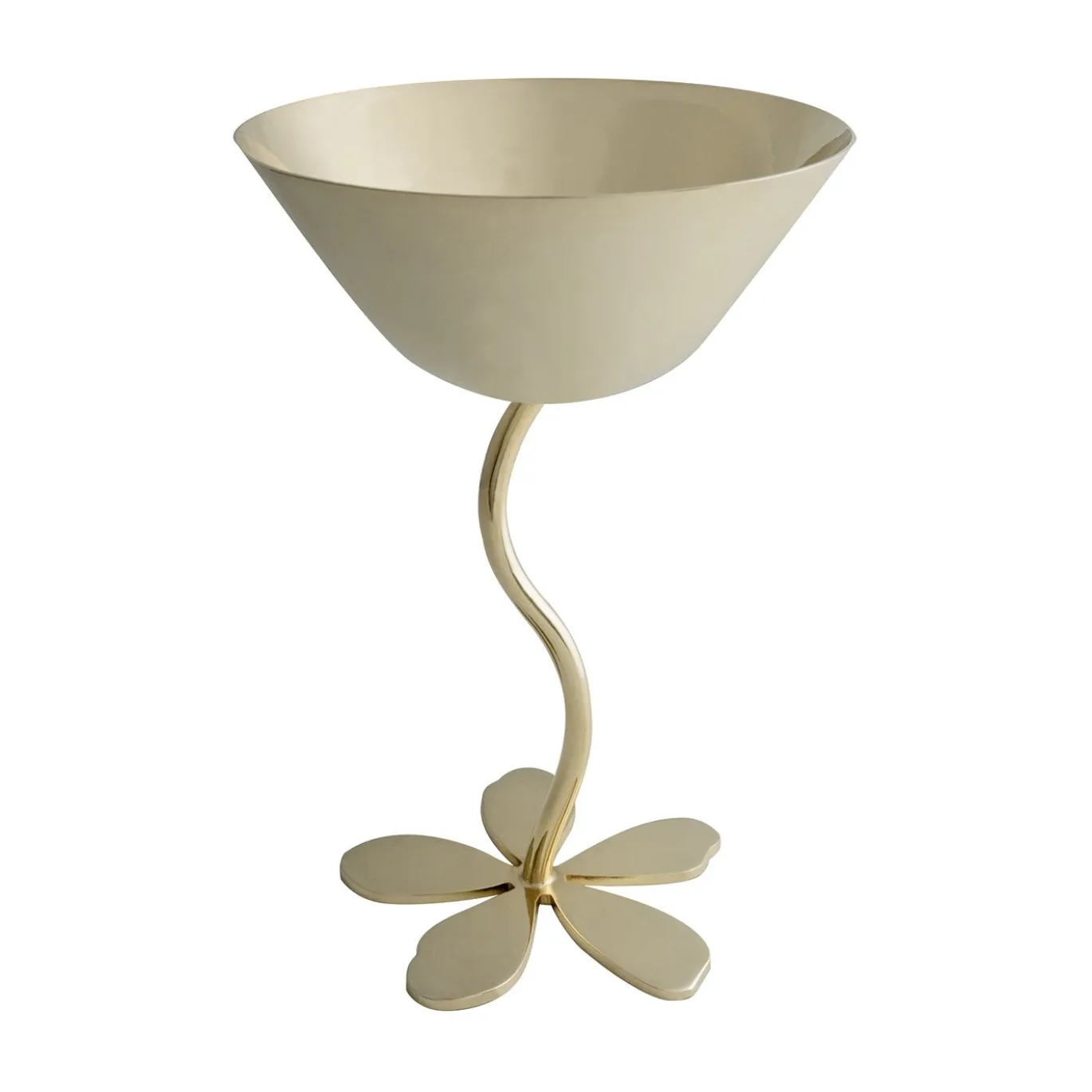 Calice da vino Flor placcato oro