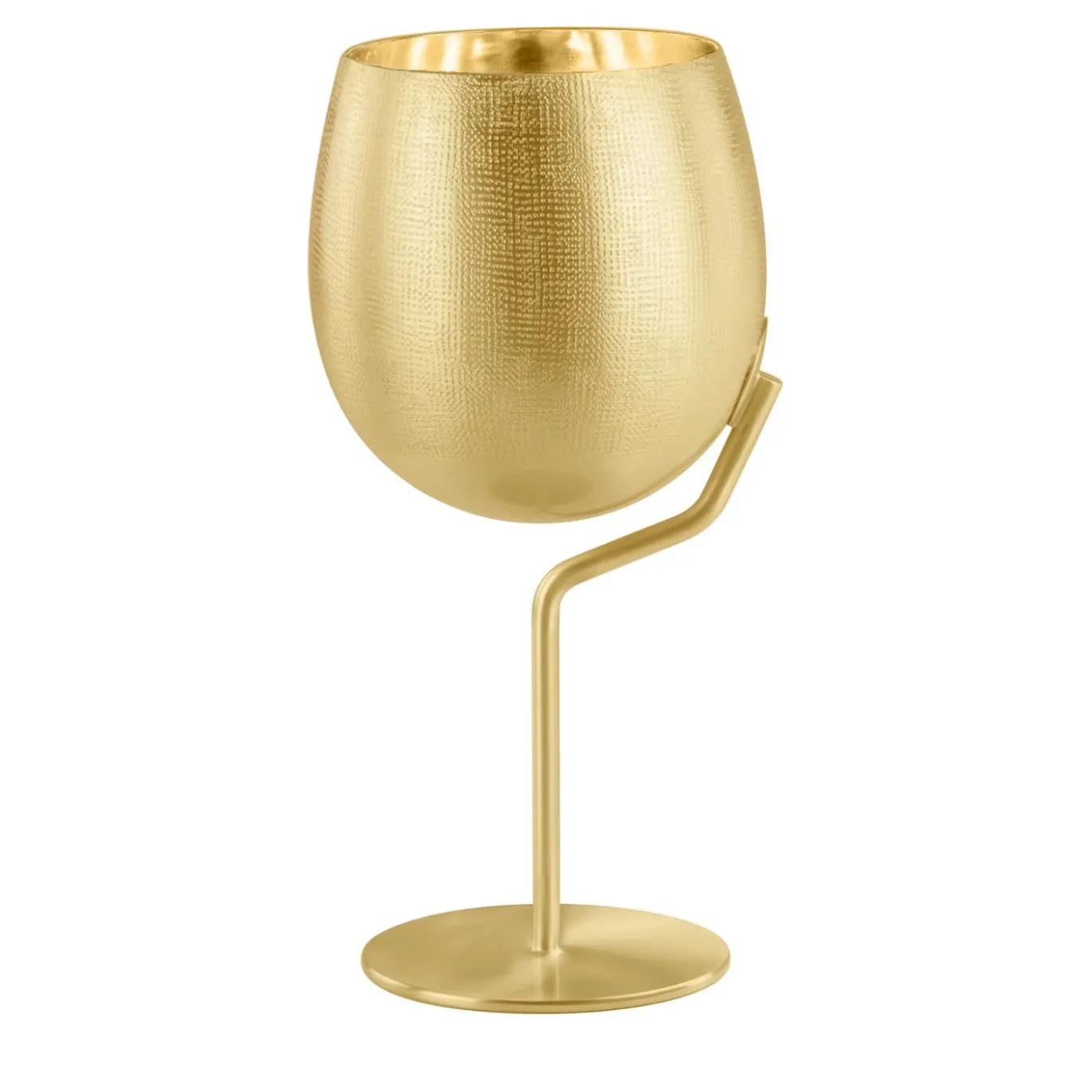 Calice da vino Velvet 1 in ottone dorato chiaro