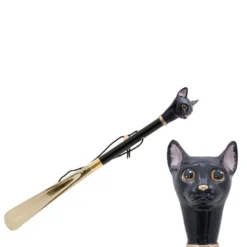 Calzascarpe a forma di gatto nero