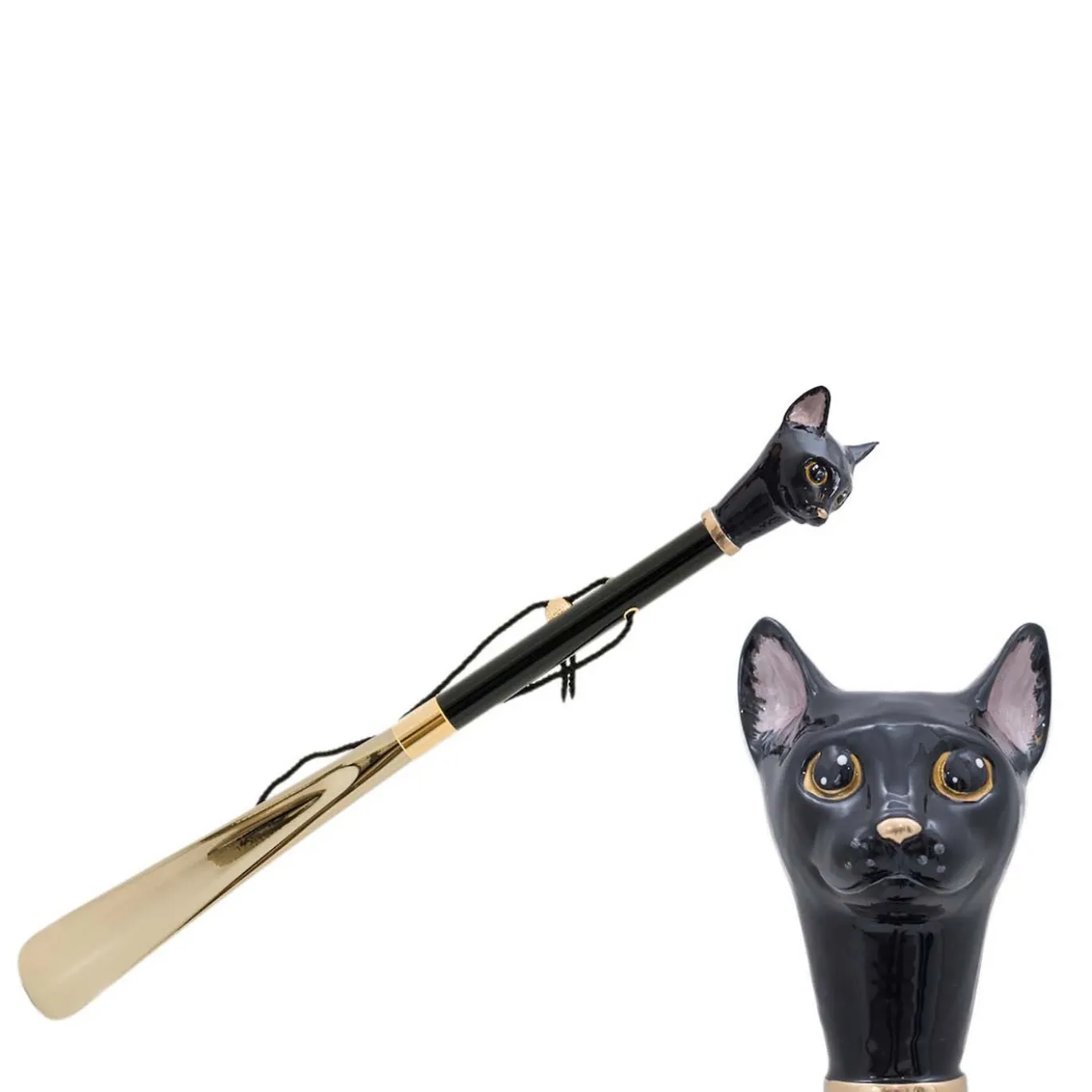 Calzascarpe a forma di gatto nero