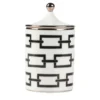 Candela Catene Nero con coperchio di Gio Ponti