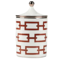 Candela Catene Scarlatto con coperchio di Gio Ponti