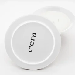 Candela Drop Aria in ceramica bianca