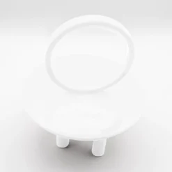 Candela Drop Aria in ceramica bianca