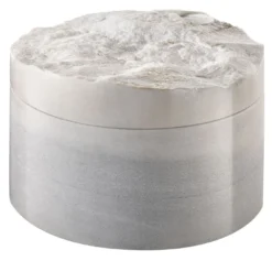 Candela Moon Phase in pietra di granito bianca