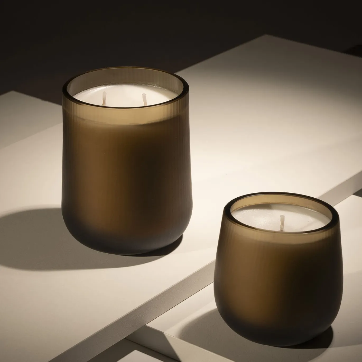 Candela Stilla Cerae Small Coffee Brown Di Federico Peri