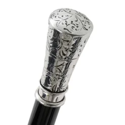 Canna classica dritta d'argento