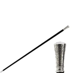 Canna classica dritta d'argento