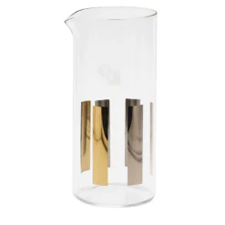 Caraffa Circus in vetro con accenti in oro 24K e platino #1