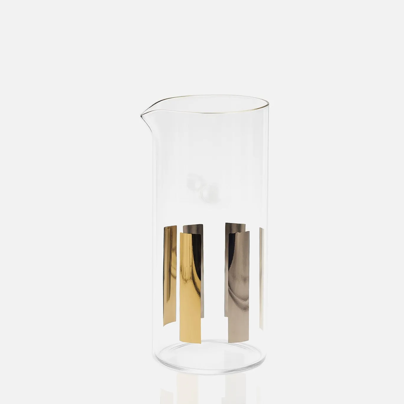 Caraffa Circus in vetro con accenti in oro 24K e platino #1