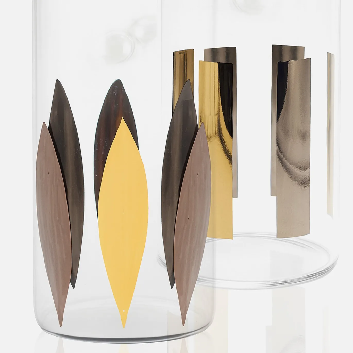 Caraffa Circus in vetro con accenti in oro 24K e platino #1