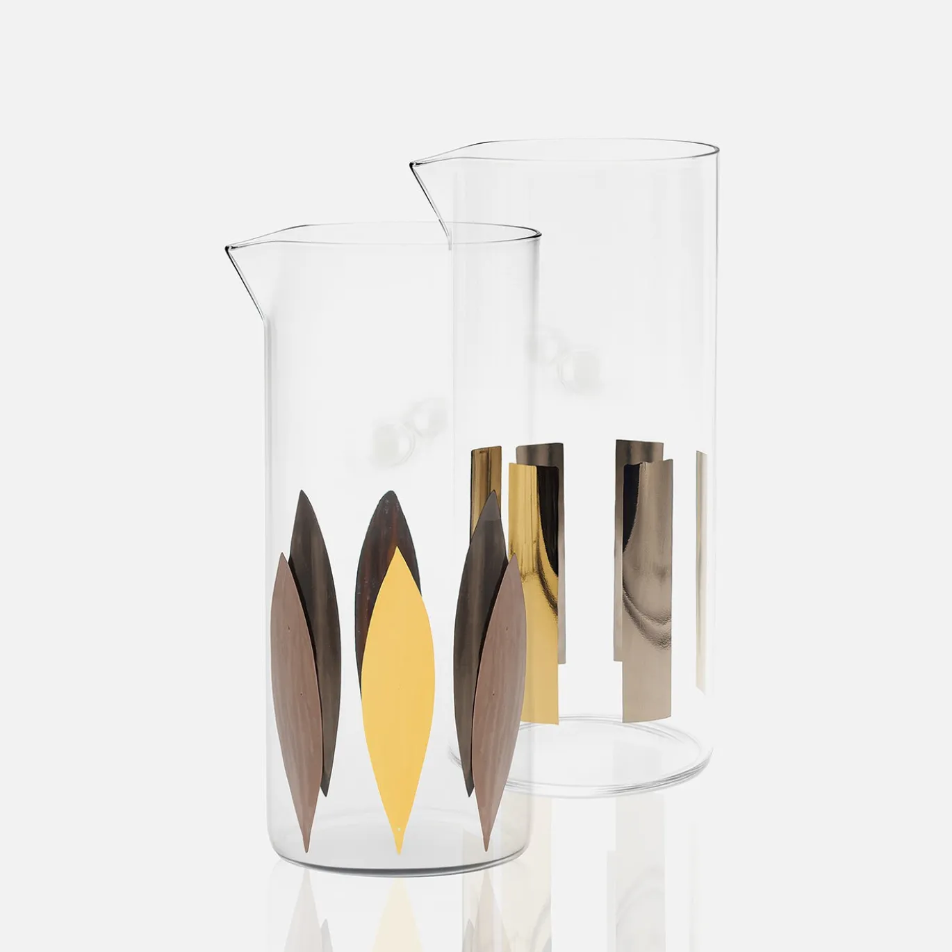 Caraffa Circus in vetro con accenti in oro 24K e platino #1